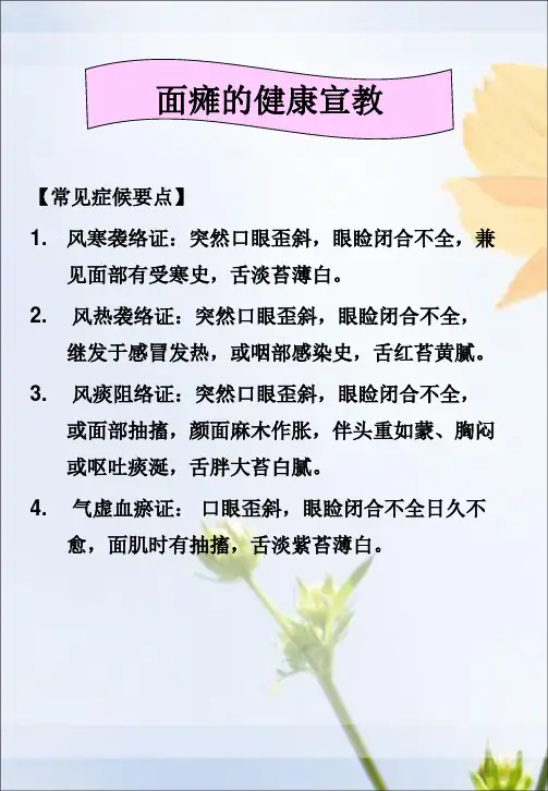 针灸科健康教育课件