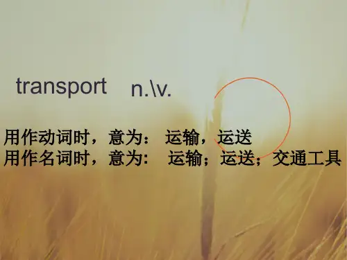 高中英语必修一课件：unit3 词汇