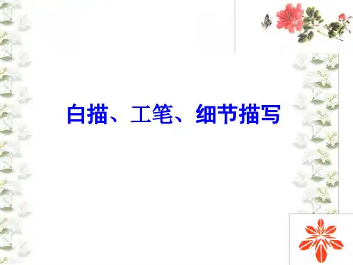 白描、工笔、细节描写.ppt