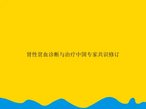 肾性贫血诊断与治疗中国专家共识修订.精选PPT