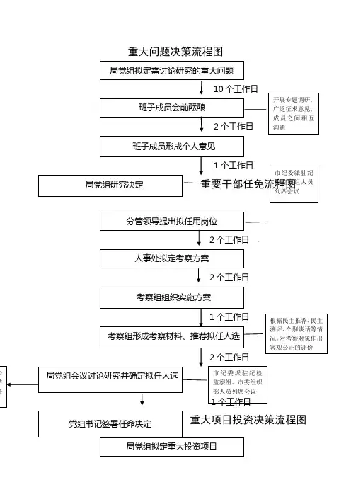 重大问题决策流程图