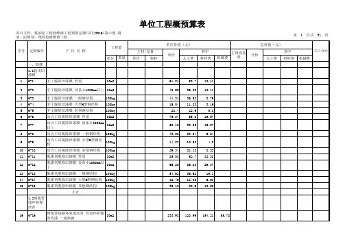 炼油化工检维修定额 第六册 刷油 防腐蚀 绝热检修维修工程