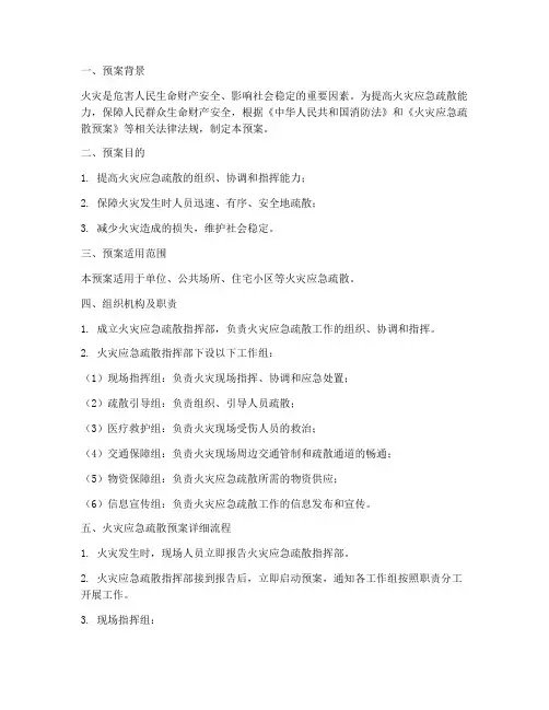 火灾应急疏散预案详细流程