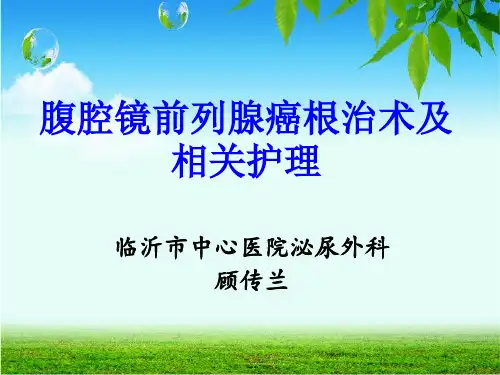 腹腔镜前列腺癌根治术的护理演示课件