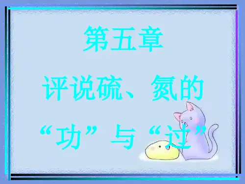 高一下第五章《评说硫氮的“功”与“过”》