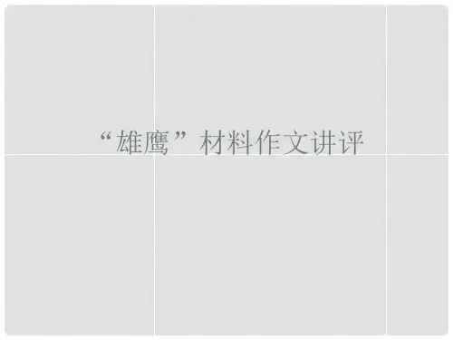 河南省安阳一中高三语文“雄鹰”材料作文讲评复习指导课件