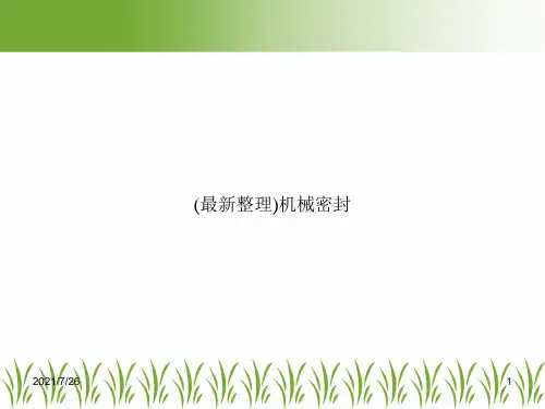 (最新整理)机械密封