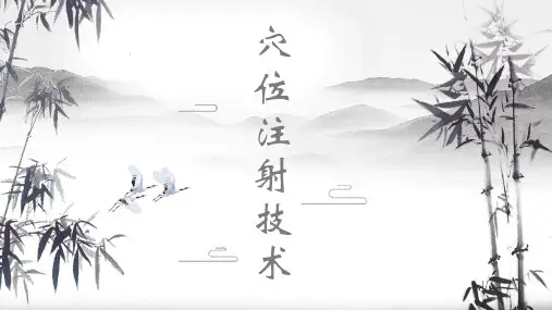 穴位注射技术