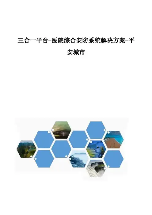 三合一平台-医院综合安防系统解决方案-平安城市
