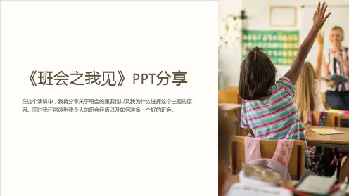 《班会之我见》PPT分享