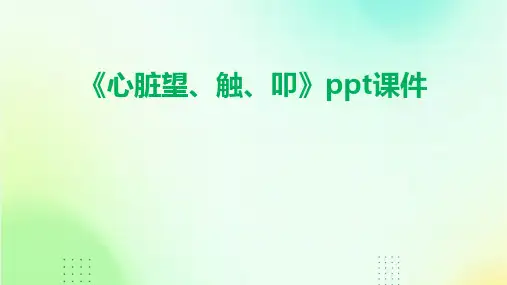 《心脏望、触、叩》课件