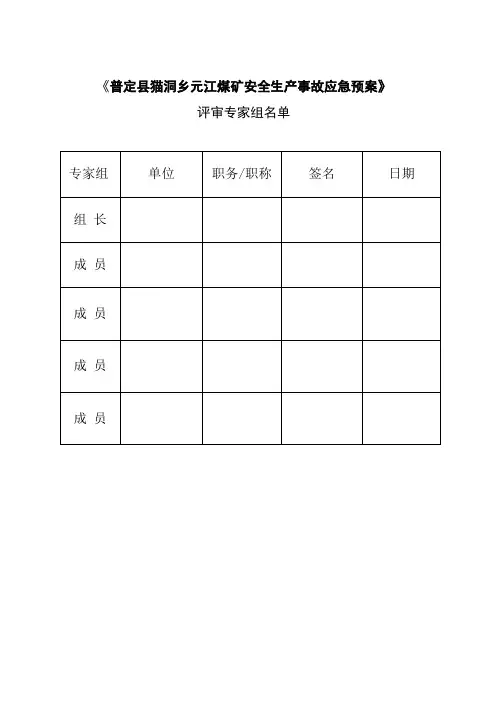 36、、应急预案公司评审意见 (2)