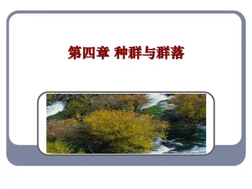 高中生物群落的演替