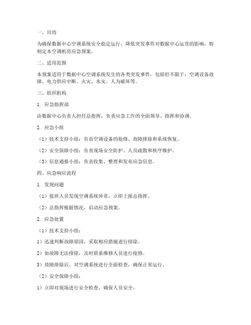 空调机房应急预案