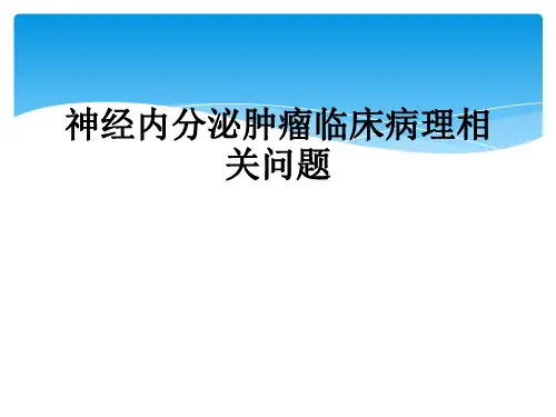 神经内分泌肿瘤临床病理相关问题