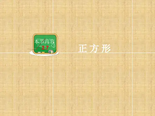 春八年级数学下册 第二章 第7节 正方形课件 (新版)湘教版(1)