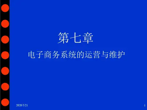 第07章 电子商务系统的运营与维护(ppt)