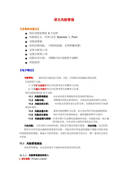 项目风险管理