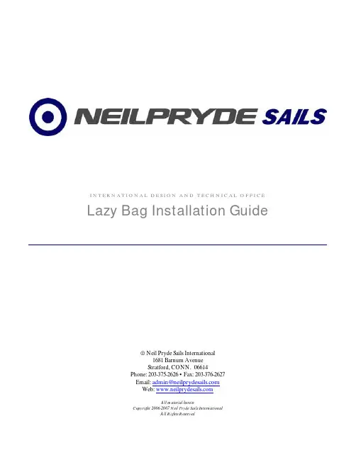 Neil Pryde Sails Mainsail Lazy Bag MLB Installatio
