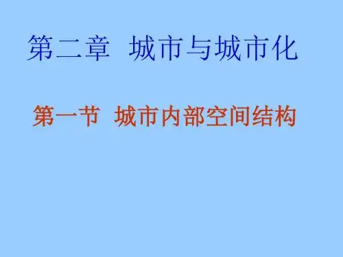 城市与城市化PPT课件4 人教课标版