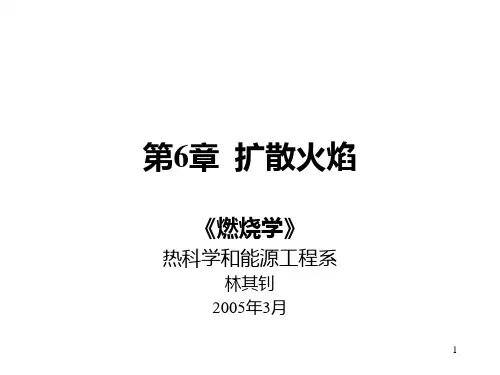 热动燃烧学第06章 扩散火焰