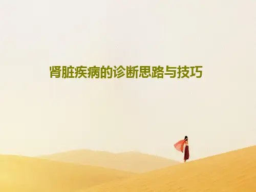 肾脏疾病的诊断思路与技巧共31页文档