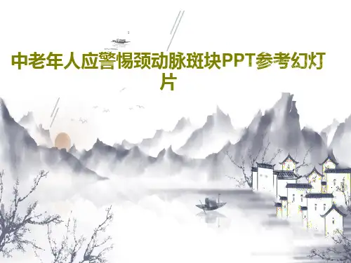 中老年人应警惕颈动脉斑块PPT参考幻灯片共21页文档