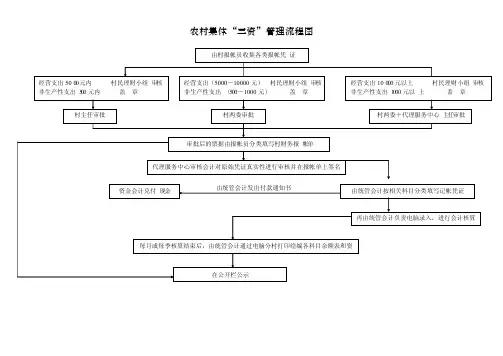 农村集体“三资”管理流程图