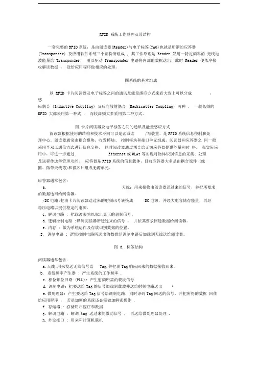 RFID系统工作原理及其结构