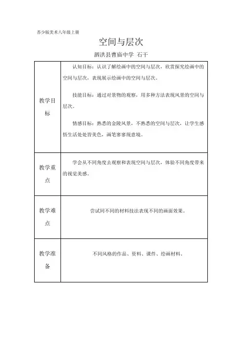 空间与层次