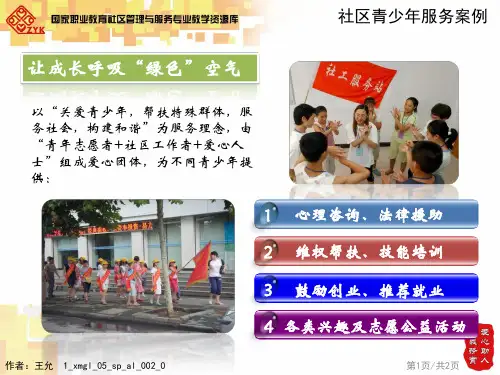 社区青少年服务案例.