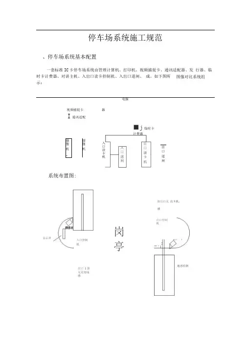 停车场系统施工规范讲义