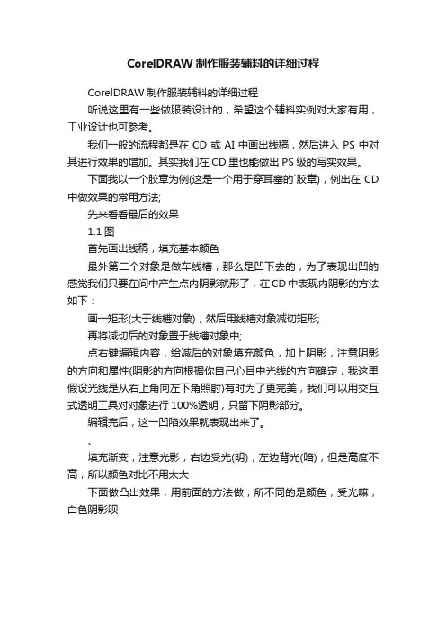 CorelDRAW制作服装辅料的详细过程