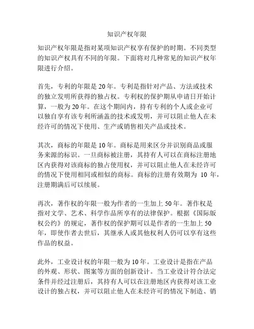 知识产权年限
