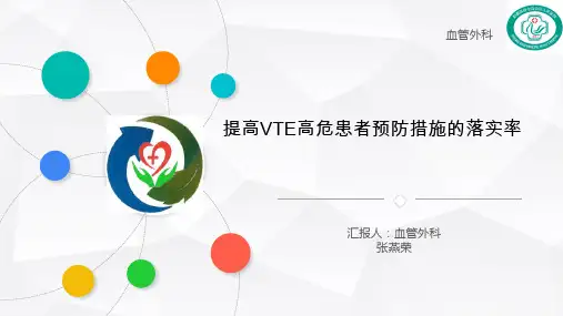 血管外科提高VTE高危患者预防措施的落实率(ppt共51张)