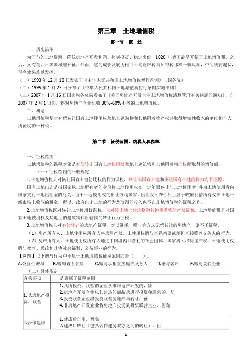 土地增值税教案