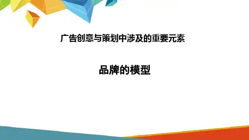 广告创意涉及的必要因素—品牌的三种模型