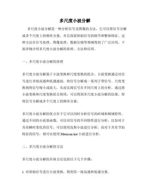 多尺度小波分解