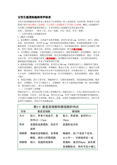 脱落细胞学(细胞病理学)整理,下篇