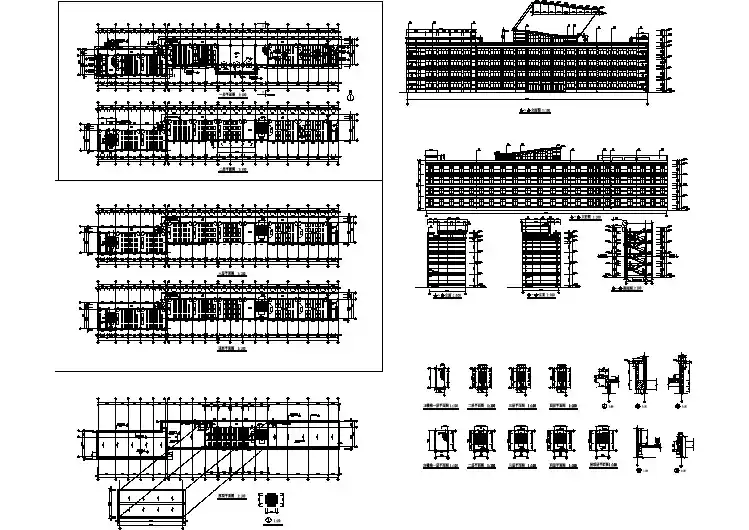教学楼设计_大学四层教学楼设计CAD图
