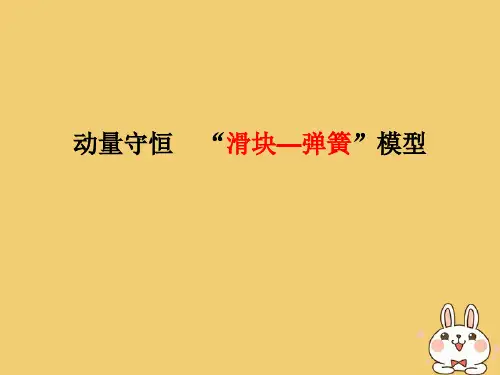 动量守恒滑块—弹簧模型