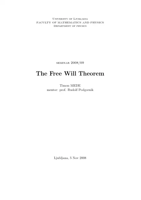 TheFreeWillTheorem