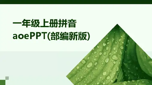 一年级上册拼音aoePPT(部编新版)