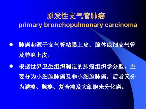 中央型肺癌影像诊断
