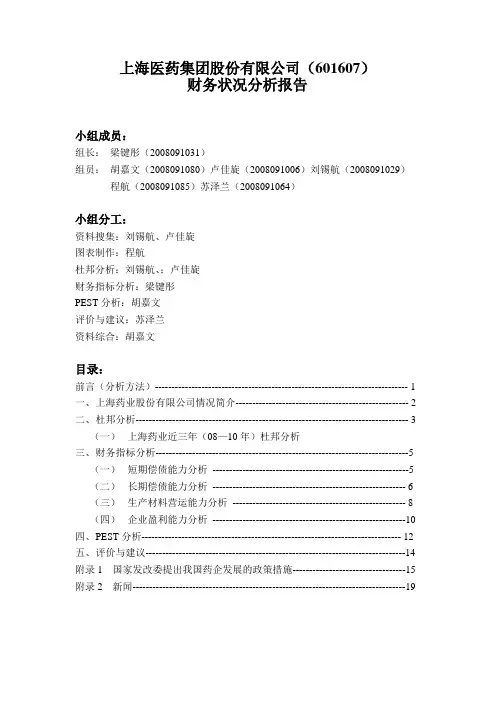 财务分析完整版