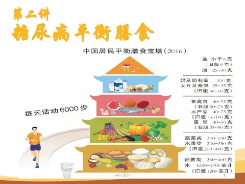 糖尿病饮食指导 ppt课件