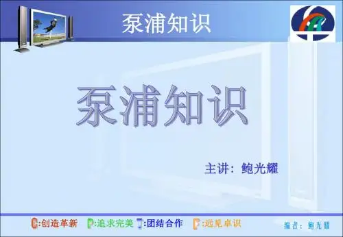 泵浦知识