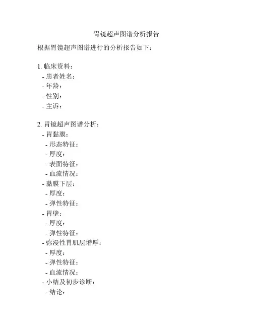 胃镜超声图谱分析报告