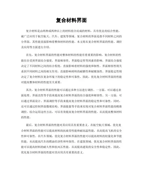 复合材料界面