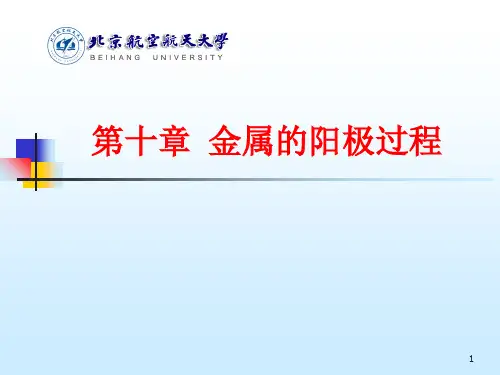 李狄电化学原理第十章金属阳极过程